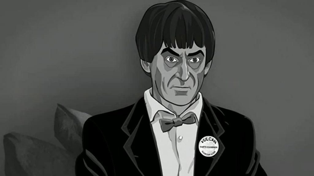 Patrick Troughton as the Second Doctor, via animation in "The Power of the Daleks"