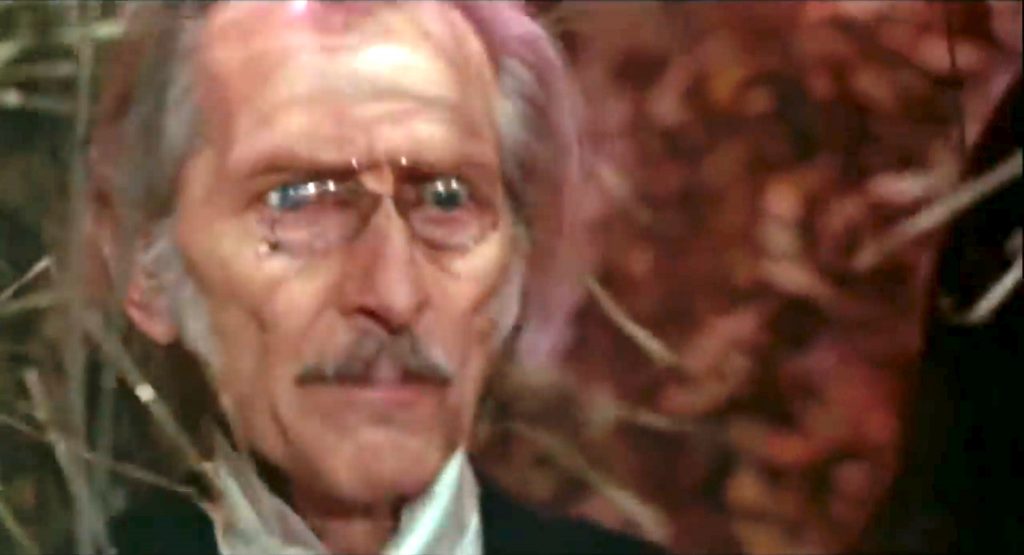 Peter Cushing as Dr. Abner Perry