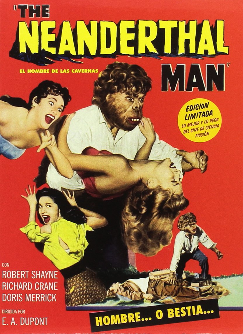 The Neanderthal Man (1953) starring Richard Crane, Robert Shayne