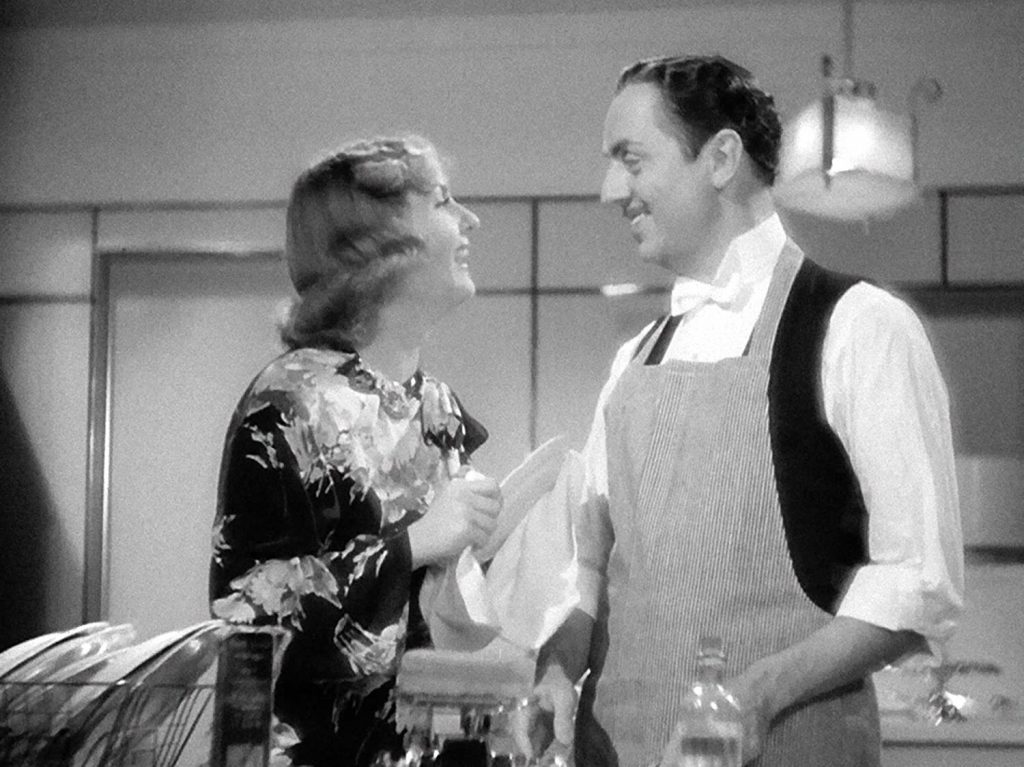 Angelica (Carole Lombard) falling in love with Godfrey in "My Man Godfrey"