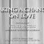 Song lyrics to Taking a Chance on Love (1940) written by Vernon Duke with lyrics by John La Touche and Ted Fetter