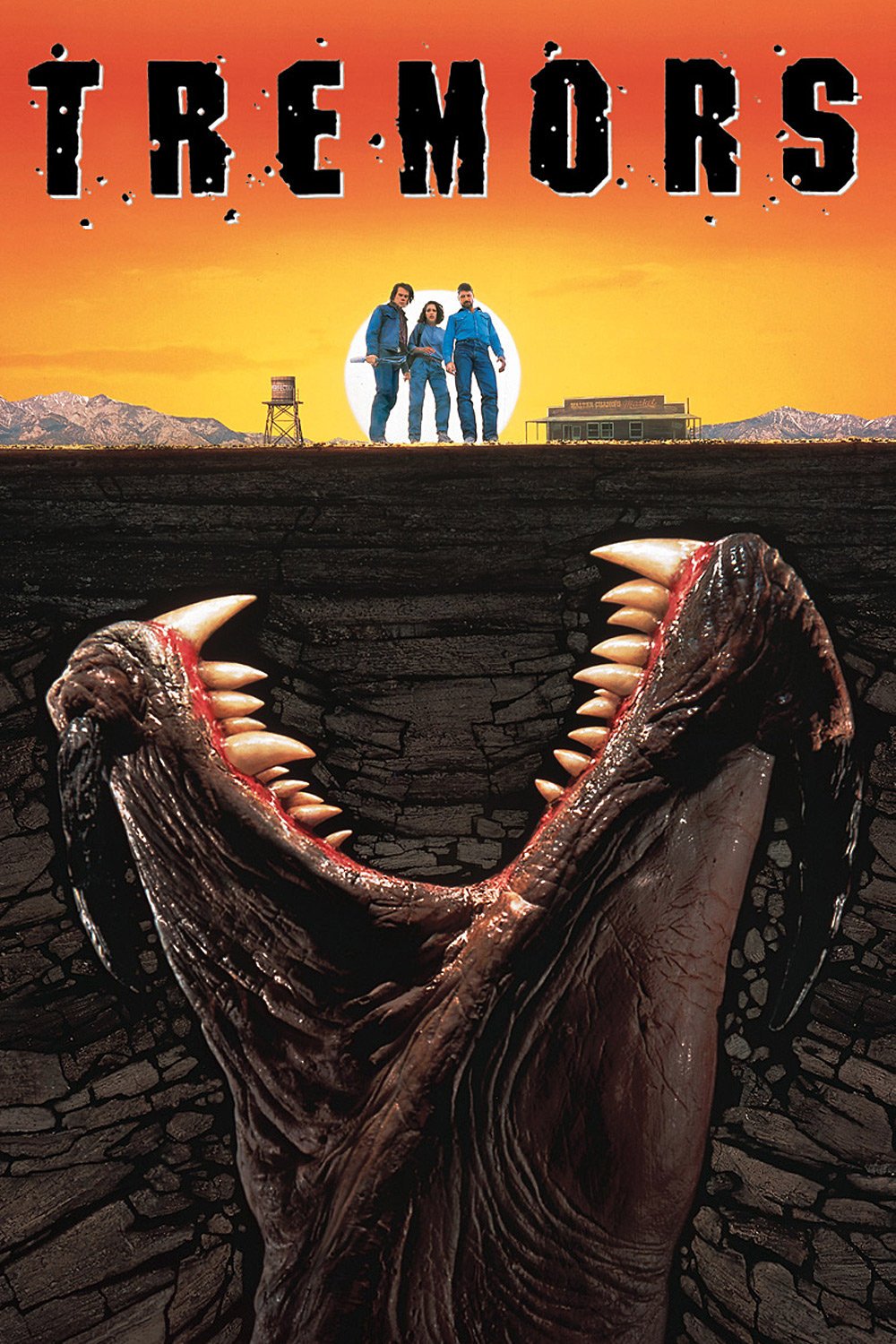 Tremors (1990) starring Kevin Bacon, Fred Ward