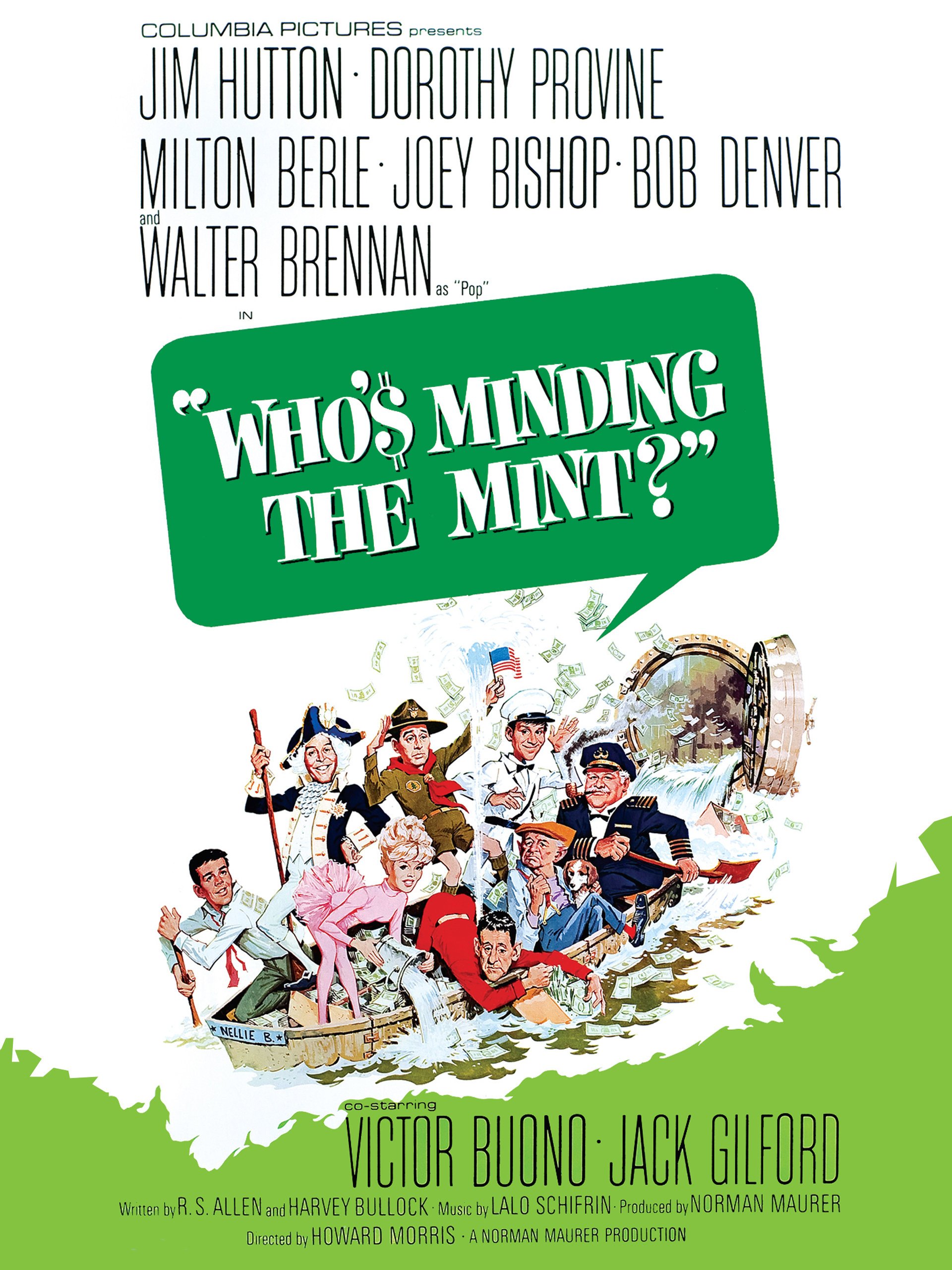 Who's Minding the Mint? (1967) starring Jim Hutton, Walter Brennan, Dorothy Provine