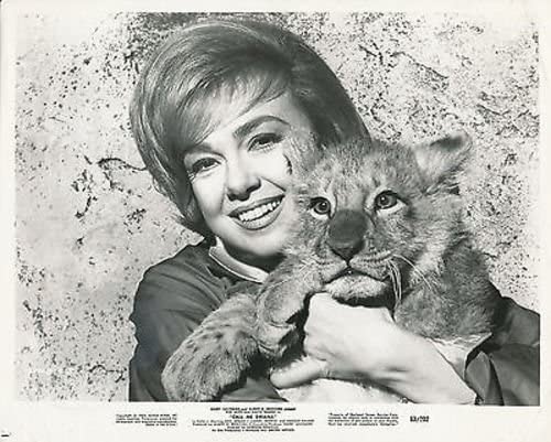 Edie Adams with lion cub