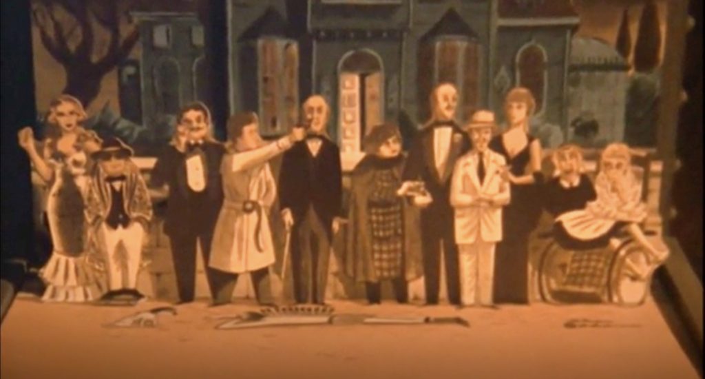 Cast of Murder by Death - art by Charles Addams