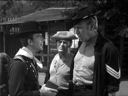 Ken Berry, Larry Storch, Forrest Tucker in F-Troop - "A Gift from the Chief"