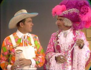 Andy Griffith as the Prince and Harvey Korman as the foppish Fairy Godfather in "Cinderellie"