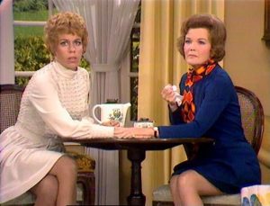 Carol Burnett and Audrey Meadows in "As the Stomach Turns"