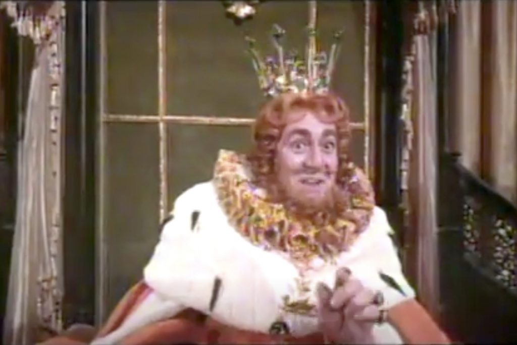 Jim Backus gives a funny performance as the King in "The Dancing Princess" segment of "The Wonderful World of the Brothers Grimm"