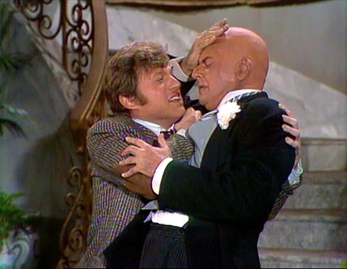 Max! Steve Lawrence and Harvey Korman in the spoof of "Sunset Boulevard"