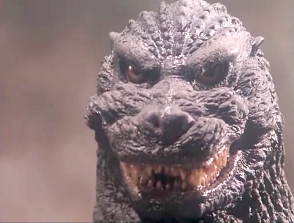 Godzilla looks angry