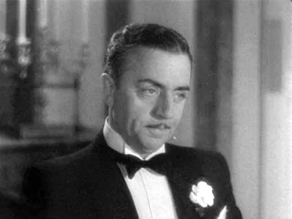 William Powell as Nick Charles in "The Thin Man"