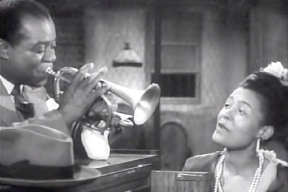 Song lyrics to Do you know what is means to miss New Orleans (1947) by Louis Alter and Edgar De Lange, Played by Louis Armstrong and His Band and sung by Billie Holiday in the movie New Orleans