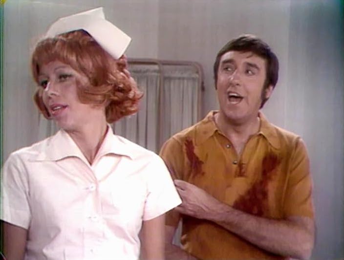 The Carol Burnett Show Season 4 Episode 1 - Jim Nabors as an emergency room patient, but nurse Carol Burnett is distracted