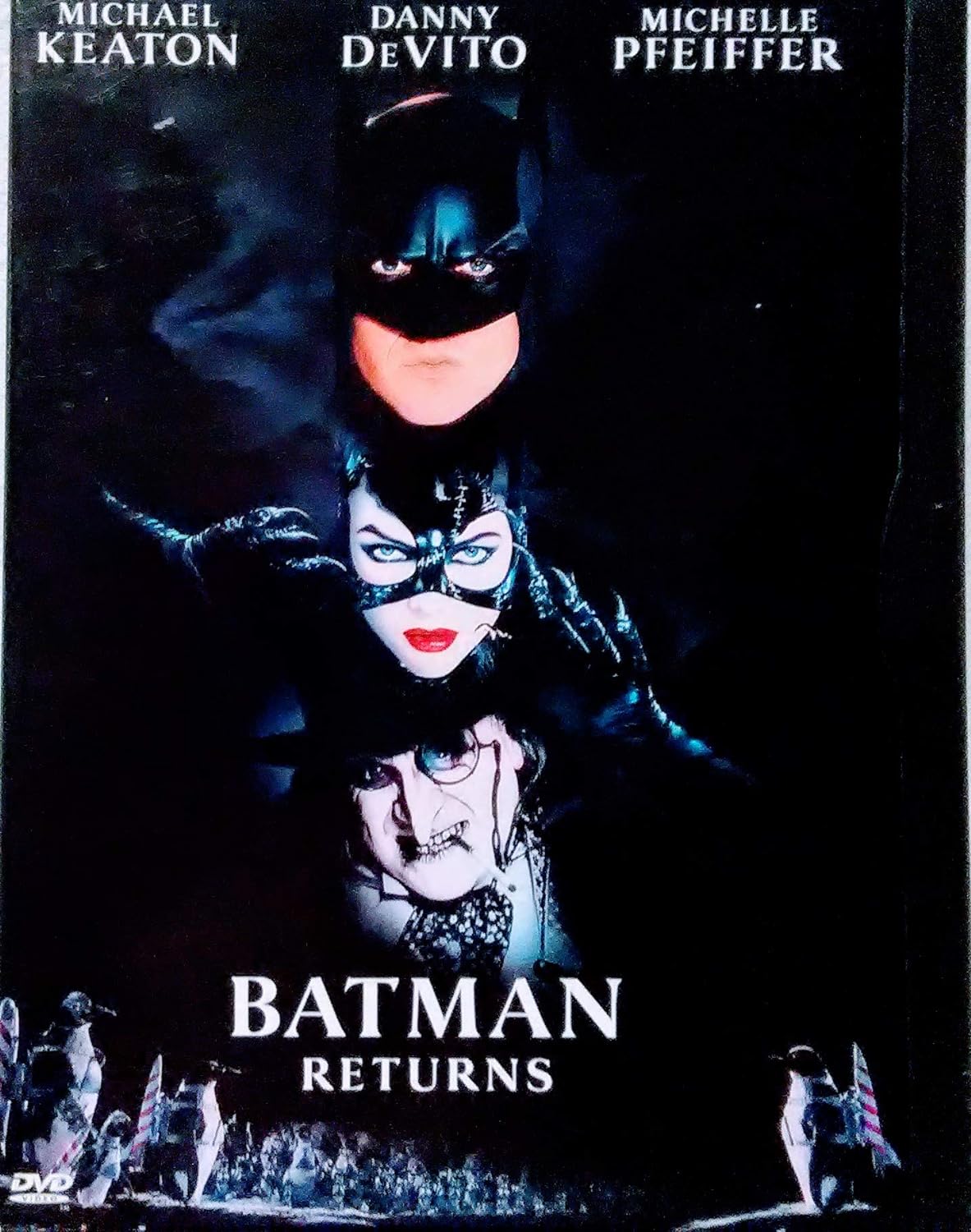 Batman Returns (1992) starring Michael Keaton, Michelle Pfeiffer, Danny DeVito