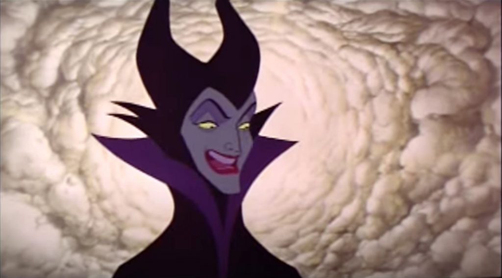 Maleficent, the villain in Sleeping Beauty