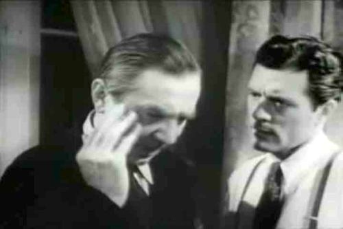 Dr. Kessler (Bela Lugosi) and the investigating brother