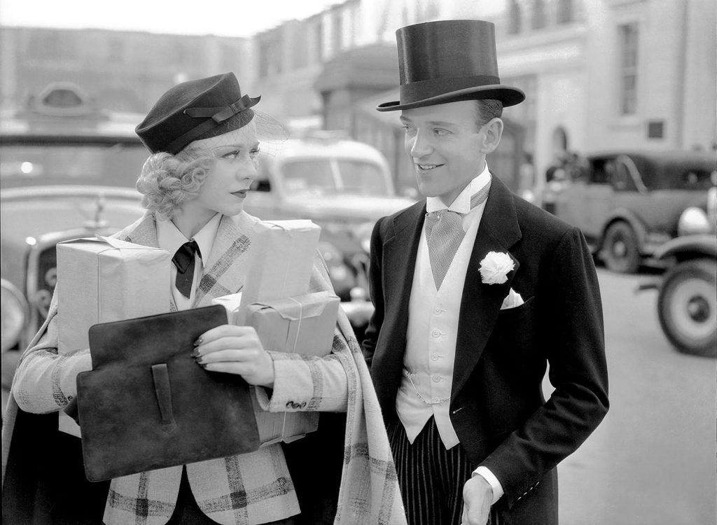 Ginger is NOT impressed with Fred when they first meet on the street in "Swing Time"