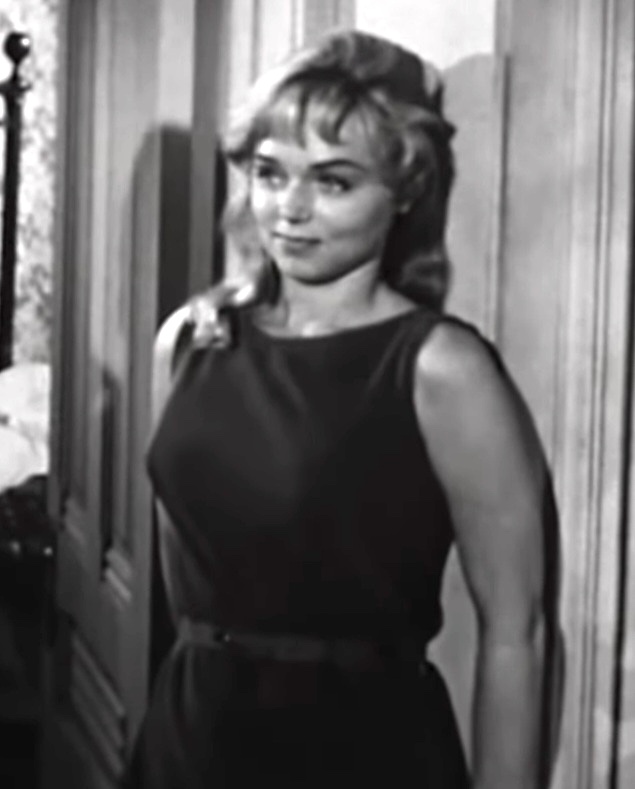 Pretty, nasty - and pretty nasty - Yvette Vickers as Bruno's unfaithful wife in "Attack of the Gian Leeches"