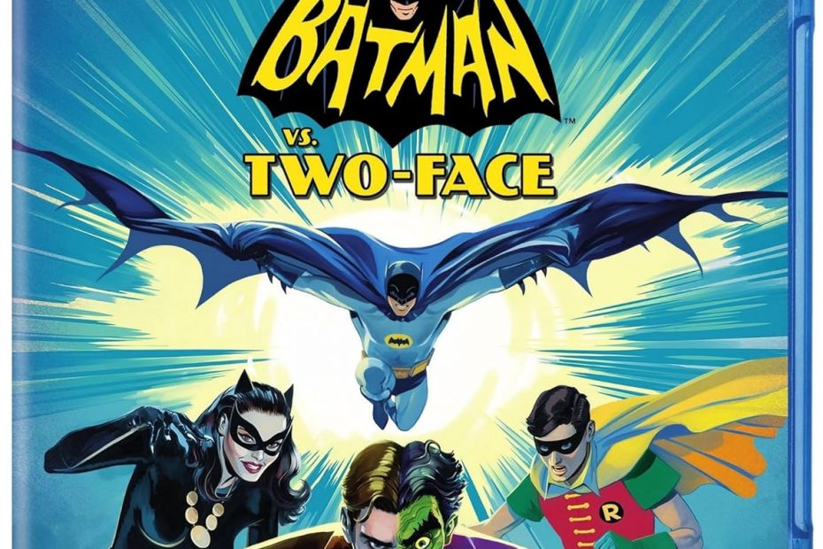 Batman vs. Two-Face (2017) starring Adam West, Burt Ward, Julie Newmar, William Shatner