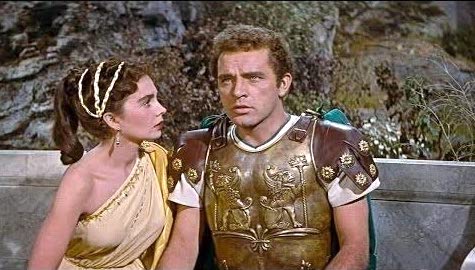 Richard Burton and Jean Simmons in "The Robe"