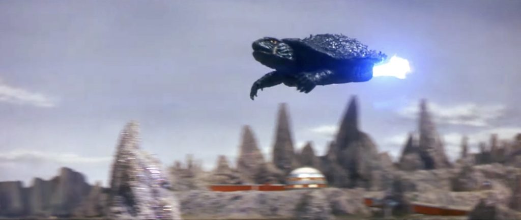 Gamera, friend to all children, to the rescue!