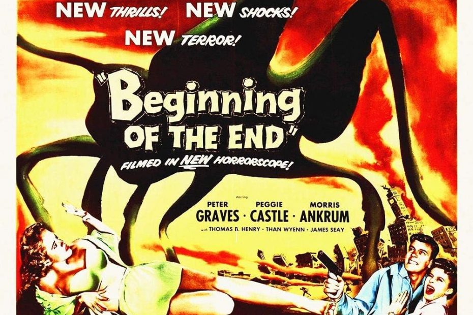 Beginning of the End (1957) starring Peter Graves, Peggy Castle