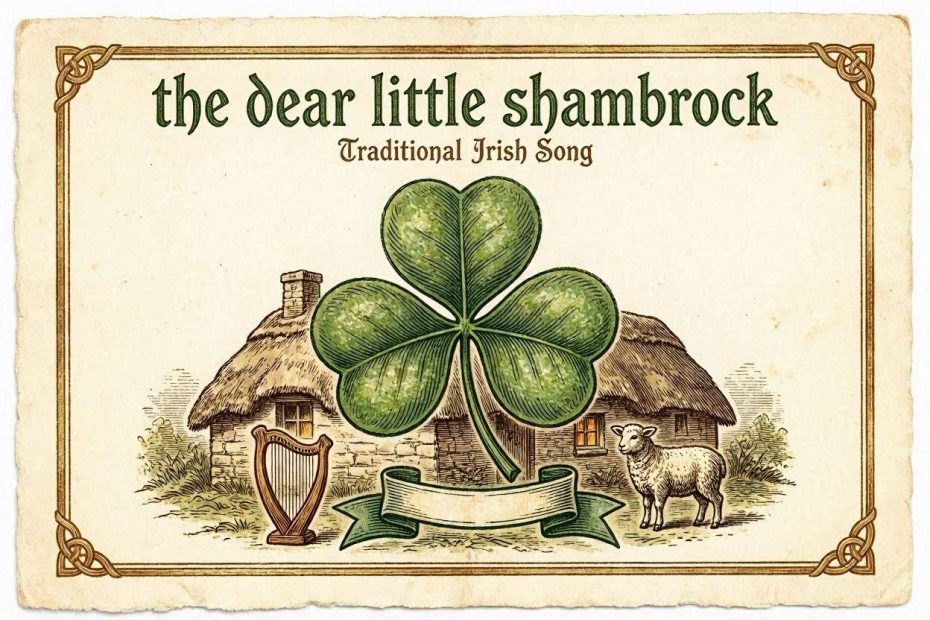 Song lyrics to The Dear Little Shamrock