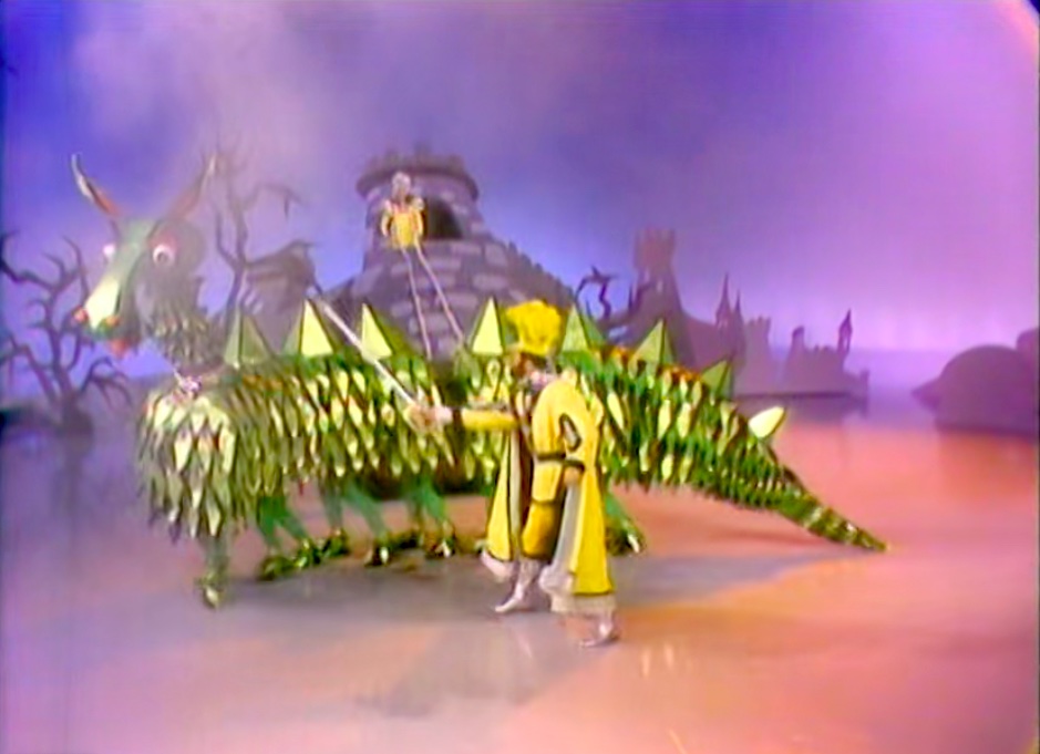 Climactic fight between the prince and the dancing dragon