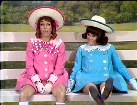 Carol Burnett and Nanette Fabric as little girls