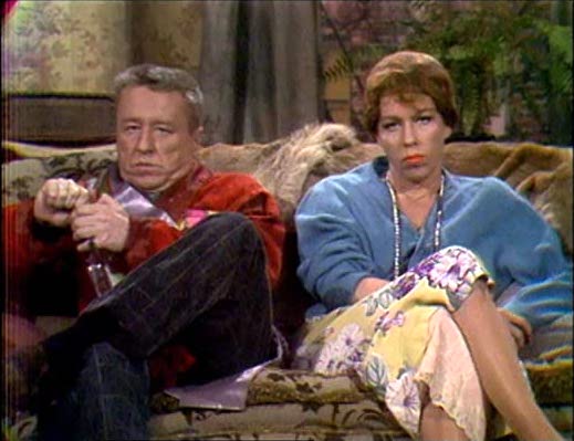 George Gobel and Carol Burnett as the former Duke and Duchess in the VIP sketch