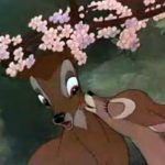 Bambi being kissed