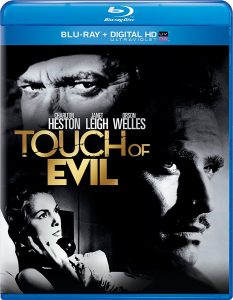 Touch of Evil, starring Orson Welles, Charleton Heston, Janet Leigh, Akim Tamiroff, Zsa Zsa Gabor, Marlene Dietrich